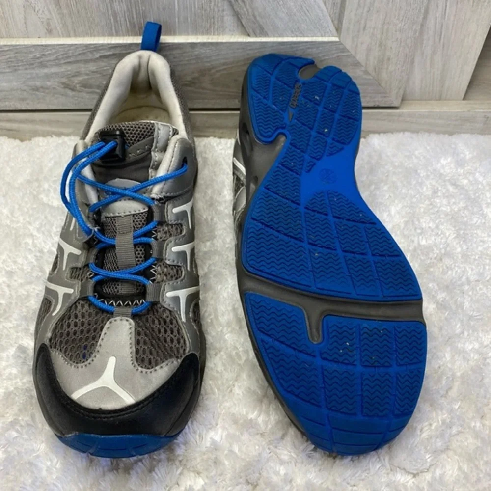 Speedo Sneakers Mens Gray and Blue Running Shoes Workout Sz 9